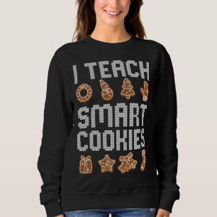 Sudadera Enseño a Navidades de cookies inteligentes Cute X-