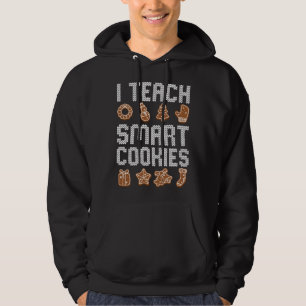 Sudadera Enseño a Navidades de cookies inteligentes Cute X-