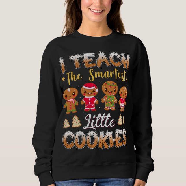 Sudadera Enseño Al Profesor De Xmas De Gingerbread De Cooki (Anverso)