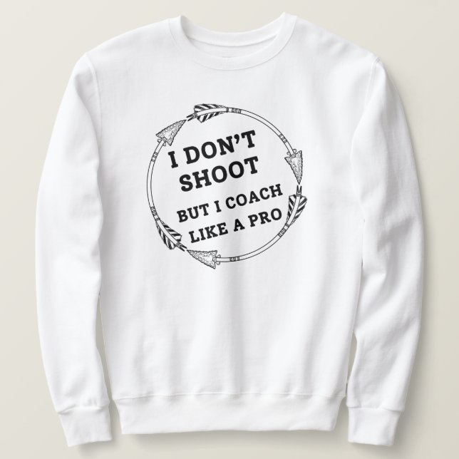 Sudadera Enseño como profesional | Archery Dad (Anverso del diseño)