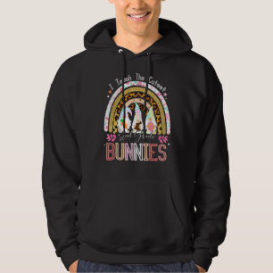 Sudadera Enseño Cutest Bunnies de 2º Grado Leopardo Arcoiri