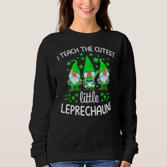 Sudadera enseño el profesor más lindo de leprechauns (Anverso)