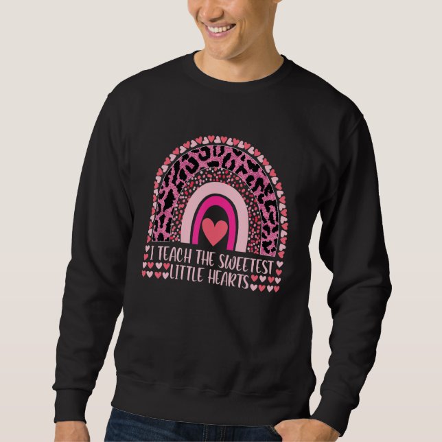 Sudadera Enseño El Valente Maestra De Arcoiris Más Dulce De (Anverso)