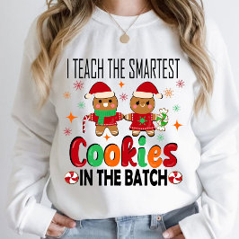 Sudadera Enseño galletas más inteligentes. Navidades docent