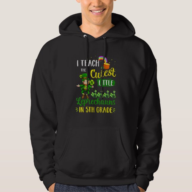 Sudadera Enseño La Leprecosauns Más Cuidadosa En Quinto Gra (Anverso)