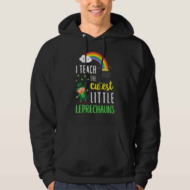 Sudadera Enseño La Más Cuidadosa Escuela De Leprechauns (Anverso)