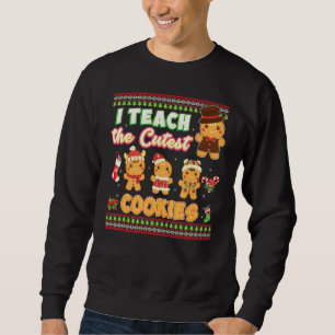 Sudadera Enseño las galletas más lindas Camiseta de Navidad