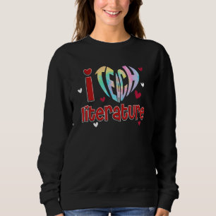 Sudadera Enseño Literatura Me Encanta Enseñar De Vuelta A L