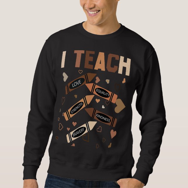 Sudadera Enseño Mes de la Historia Negra Melanin Afro Ameri (Anverso)