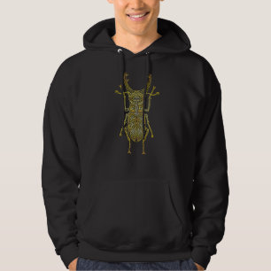 Sudadera Entomología Escarabajo de Bug Dorado y Entomólogo 