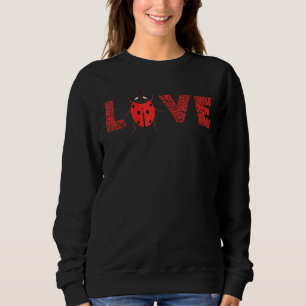 Sudadera Entomología Leopardo Ladybug Bug Love