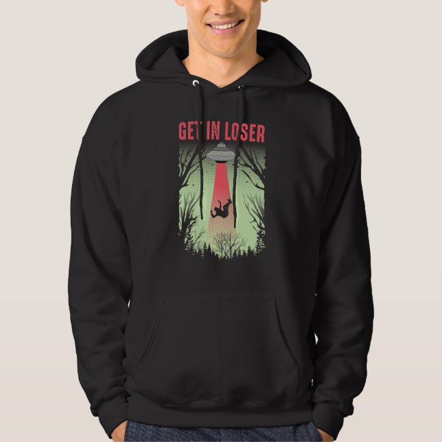 Sudadera Entra En La Cosa Perdida Alien Ufo Believers (Anverso)