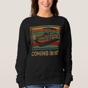 Sudadera Entrando Caliente Retro Vintage Barco Pontón Barco