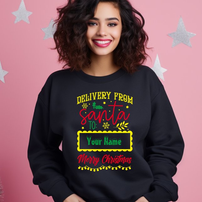 Sudadera Entrega de Santa a ti Feliz Navidad (Subido por el creador)