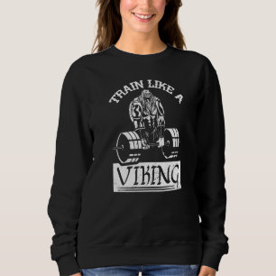 Sudadera Entrena Como Un Viking Gimnasio De Entrenamiento M
