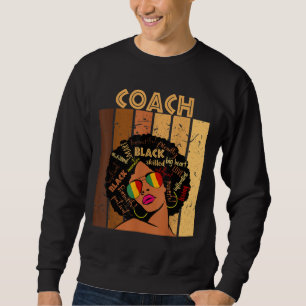 Sudadera Entrenador afroamericanas de historia negra Mo
