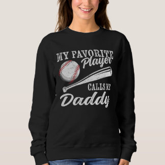 Sudadera Entrenador de béisbol de mi jugador favorito llama