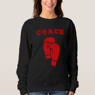 Sudadera Entrenador de Boxeo Boxeador Guantes de Boxeo Rojo