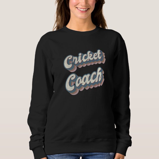Sudadera Entrenador de críquet (Anverso)