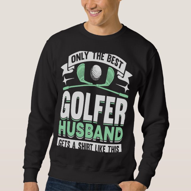 Sudadera Entrenador de golf Golfer Husband 4 (Anverso)