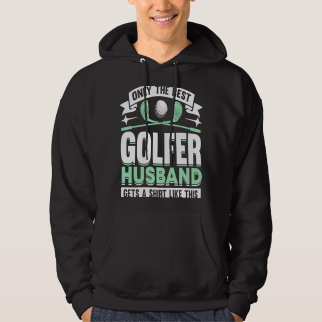 Sudadera Entrenador de golf Golfer Husband 4 (Anverso)
