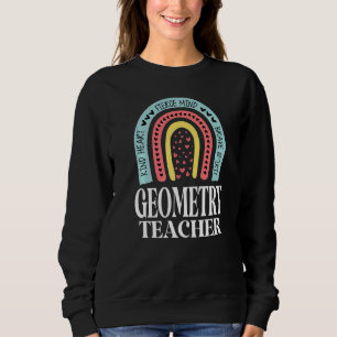 Sudadera Entrenador de matemáticas lindo profesor de geomet