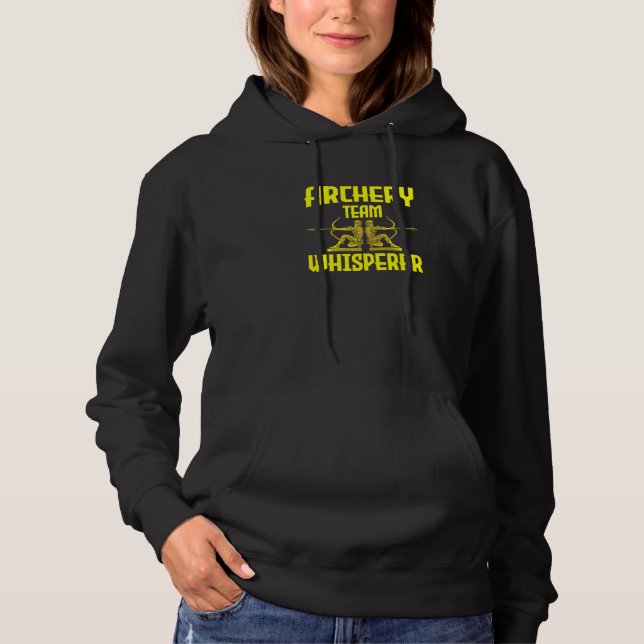 Sudadera Entrenador de tiro con arco Bowman Bow susurrador  (Anverso)