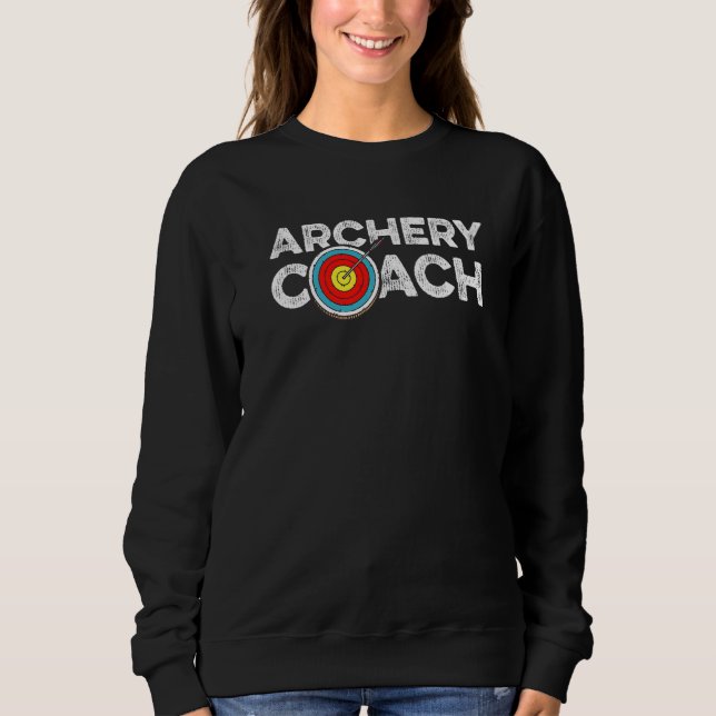 Sudadera Entrenador de tiro con arco Bowman sostiene arco d (Anverso)