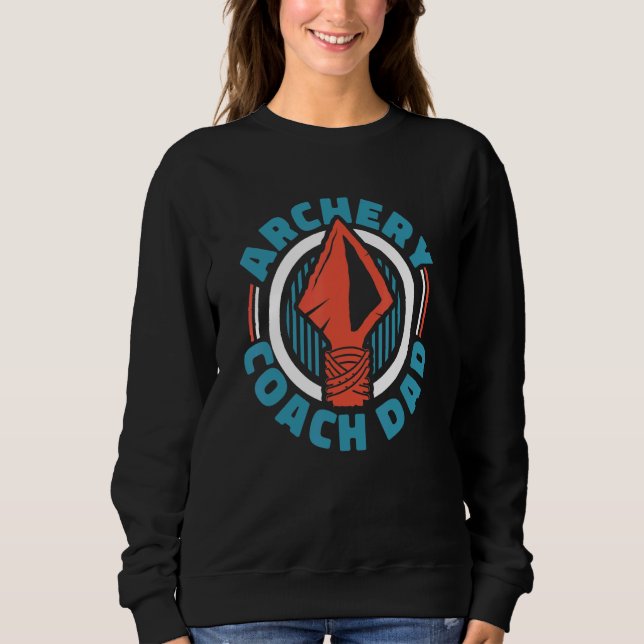 Sudadera Entrenador de tiro con arco Dad Bowman Bow Arrows  (Anverso)
