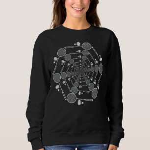 Sudadera Entrenador del equipo de amor de Badminton
