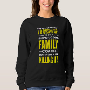 Sudadera Entrenador Familiar Genial Humor de Relación Apoyo