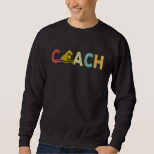 Sudadera Entrenador Vintage De Natación Entrenador De Natac