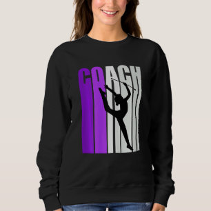 Sudadera Entrenadora de Gimnasia Rítmica Artística Retro Pú