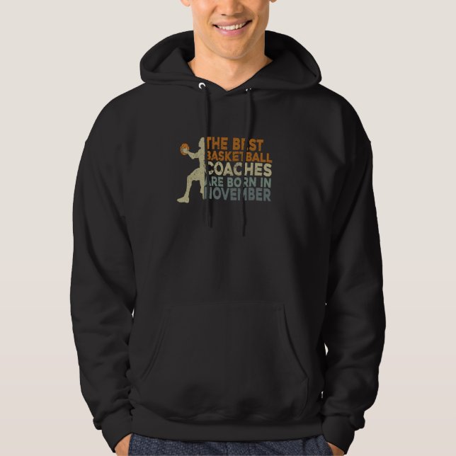 Sudadera Entrenadores de baloncesto Hombres Cumpleaños Novi (Anverso)