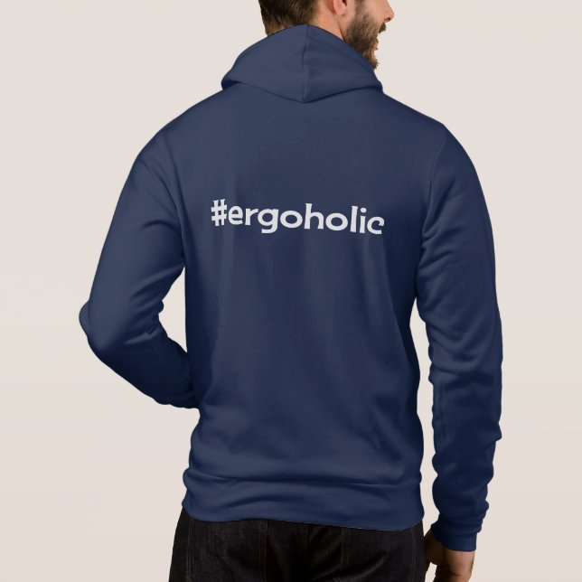 Sudadera entrenamiento de erg en el frente de personalizado (Reverso)