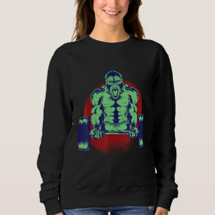 Sudadera Entrenamiento de Poder Fitness Culturismo Bestia E