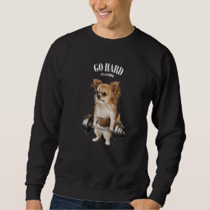 Sudadera Entrenamiento muscular de perro chihuahua con arbu