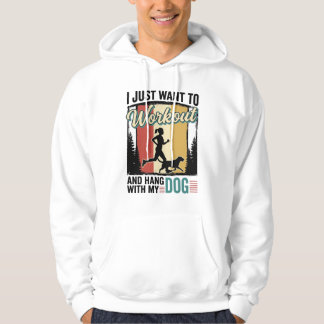 Sudadera Entrenar con mi perro Diseño de camiseta vintage d