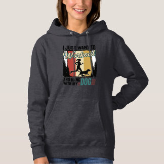 Sudadera Entrenar con mi perro Diseño de camiseta vintage d