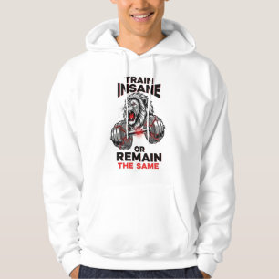 Sudadera Entrenar loco o seguir igual - León en modo bestia