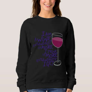 Sudadera Entusiasta de vino 127
