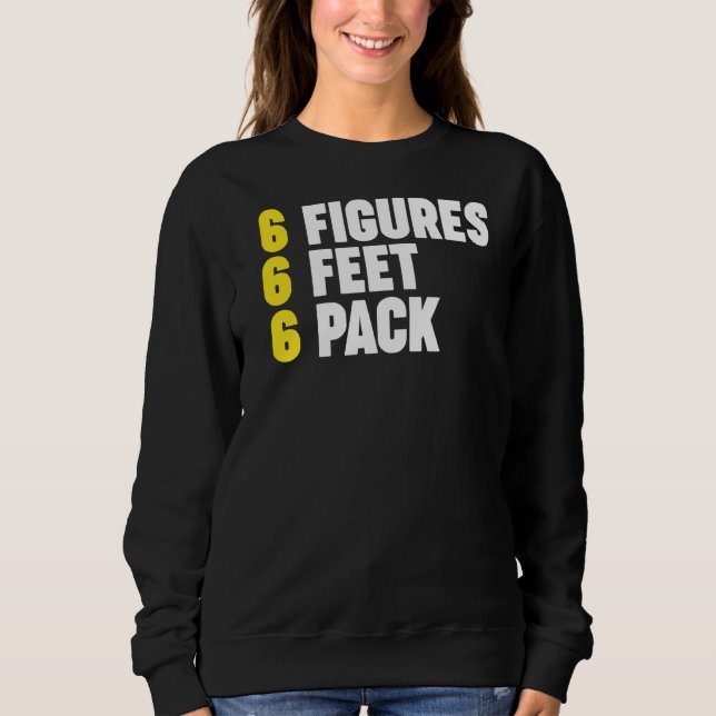 Sudadera Envases de 6 figuras Envase de 6 pies (Anverso)