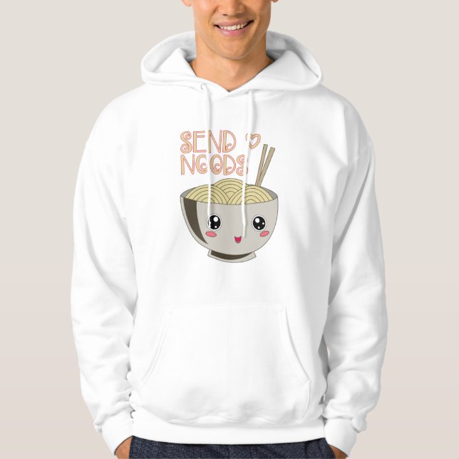 Sudadera Envíe noods Kawaii Ramen Bowl Miso Noodle Soup Gif (Anverso)