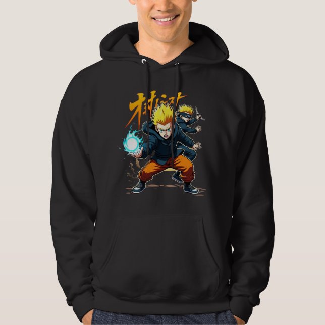 Sudadera Epic Anime Warrior - Superpotencia Empacada En Acc (Anverso)