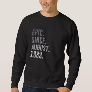 Sudadera Epic Desde Agosto De 1983 39ª Vintage De Cumpleaño