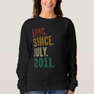Sudadera Epic Desde Julio De 2011 Vintage 11th Birthday Men