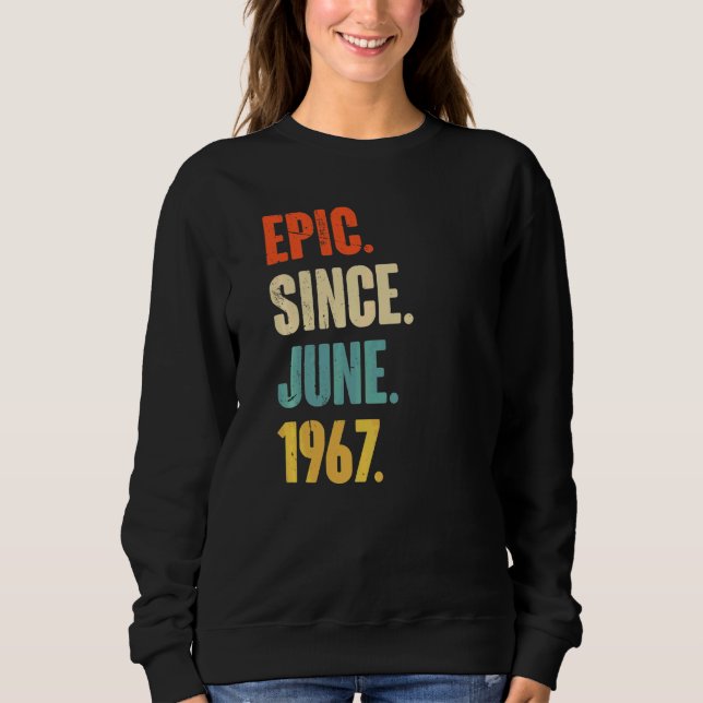 Sudadera Epic Desde Junio De 1967 55 Años (Anverso)