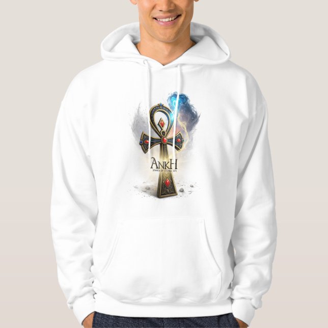 Sudadera Epic Egyptian Ankh Hoodie – Fantasy Symbol of Eter (Anverso)