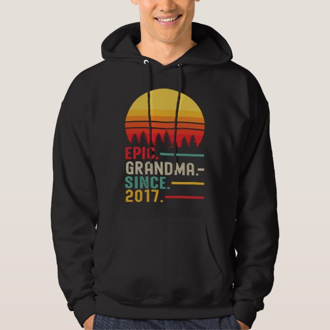 Sudadera Epic Grandma Since 2017 Happy Mothers Day (Anverso)