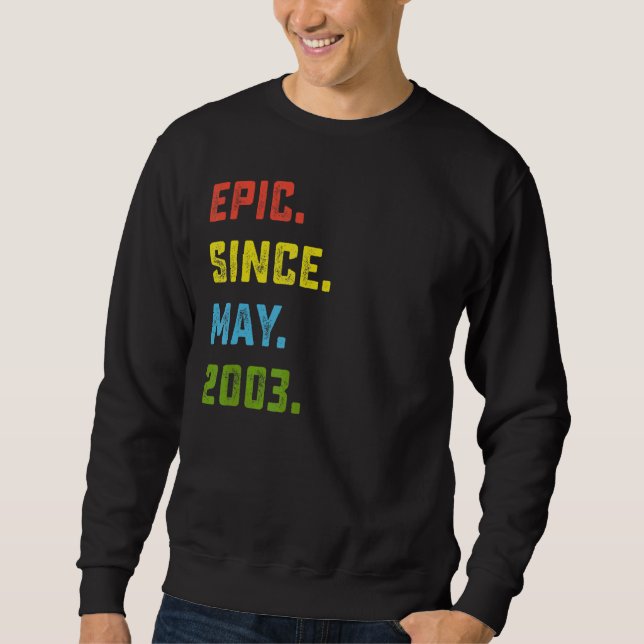 Sudadera Épica de 19 años desde mayo de 2003 (Anverso)